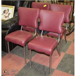 4 ANTIQUE CHAIRS REBUILT AND RECOVERED