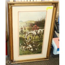 21"X33" THE FOX HUNT PICTURE