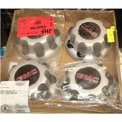 SET OF 4 GMC 8 LUG HUB CAPS