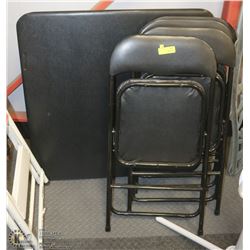 CARD TABLE WITH 4 CHAIRS