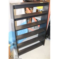 BLACK 5-SHELF MEDIA STAND