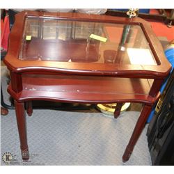 DISPLAY CASE AND TABLE