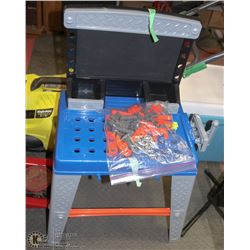 KIDS TOOL BENCH AND TOOLS.