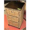 Image 1 : WICKER 3 DRAWER END TABLE