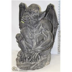 GARDEN GARGOYLE STATUE RESIN 14"X14"X24"H