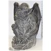 Image 1 : GARDEN GARGOYLE STATUE RESIN 14"X14"X24"H