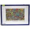 Image 1 : FRAMED PICTURE WHERE IS WALDO?