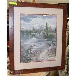 LARGE ROCKIES FRAMED PRINT BY OLIVER