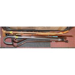 LARGE LOT OF ESTATE WALKING CANES/STICKS