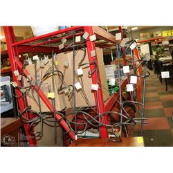 LARGE WALL MOUNT WINE RACK .