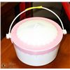 Image 1 : WHITE/PINK CAST IRON FIRE PLACE COOKING POT