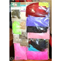 BOARD OF FLY TYING HACKLE & FEATHERS