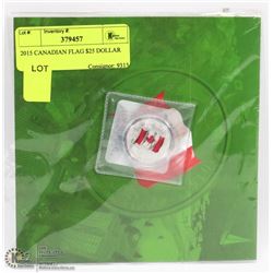 2015 CANADIAN FLAG $25 DOLLAR