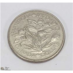 MANITOBA $1.00 CENTENNIAL COIN.