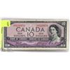 Image 1 : CANADIAN 1954 DEVILS FACE  $10  BILL