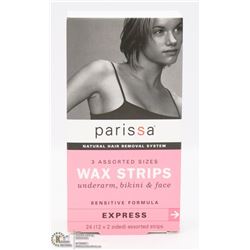 PARISSA WAX STRIPS UNDER ARM, BIKINI AND FACE -