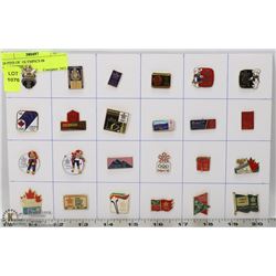 24 PINS OF  OLYMPICS 88 COLLECTIBLES