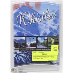 2001 CANADA WHISTLER 7 PIECE COIN MINT SET