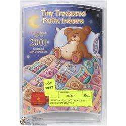 2001 CANADA TINY TREASURES 7 PIECE COIN MINT SET