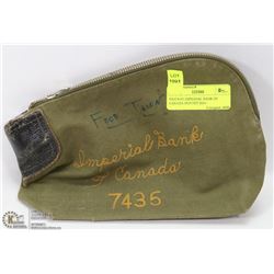 VINTAGE IMPIERIAL BANK OF CANADA DEPOSIT BAG