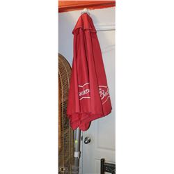 BUDWEISER PATIO UMBRELLA 80" OPEN