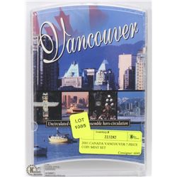 2001 CANADA VANCOUVER 7 PIECE COIN MINT SET