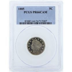 1885 Liberty V Proof Nickel Coin PCGS PR66CAM