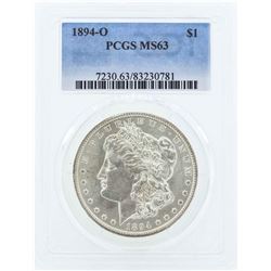 1894-O $1 Morgan Silver Dollar Coin PCGS MS63