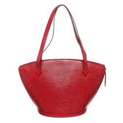 Louis Vuitton Red Epi Leather St Jacques GM Shoulder Bag