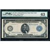 Image 1 : 1914 $5 New York Federal Reserve Bank Note PMG 63
