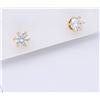 Image 2 : 14KT Yellow Gold 1.00ctw Diamond Earrings