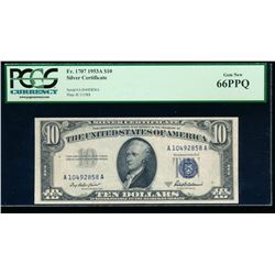 1953A $10 Silver Certificate PCGS 66PPQ