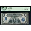 Image 1 : 1899 $2 Mini Porthole Silver Certificate PCGS 40PPQ