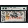 Image 1 : 1840-70s $3 South Carolina Obsolete Note PMG 66EPQ