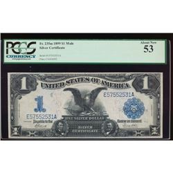 1899 $1 Black Eagle Silver Certificate PCGS 53