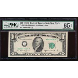 1950D $10 New York Federal Reserve Note PMG 65EPQ