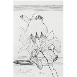 CARROLL DUNHAM (b. 1949) UNTITLED #2 initi...