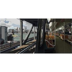 RICHARD ESTES (b. 1932) D-TRAIN color silk...