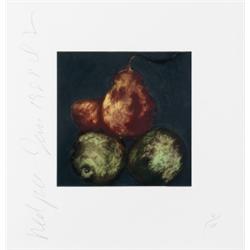 DONALD SULTAN (b. 1951) RED PEARS lithogra...