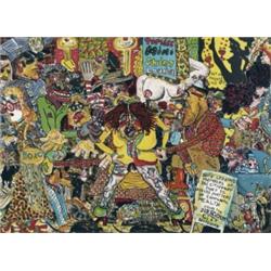 RED GROOMS (b. 1937) NERVOUS CITY color li...