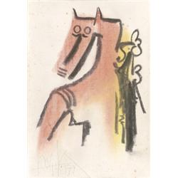 WILFREDO LAM (1902-1982) UNTITLED signed a...