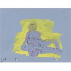 CECILY BROWN (b. 1969) UNTITLED initialed ...