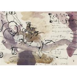 BRAD KAHLHAMER (b. 1956) RED STAR (GIRL & ...