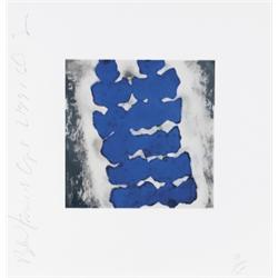 DONALD SULTAN (b. 1951) HOLLYHOCKS signed ...