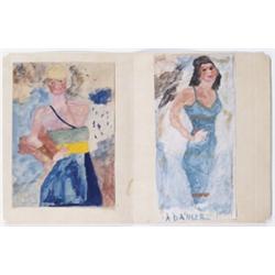 JUSTIN McCARTHY (1892-1977) TWO WOMEN pen ...