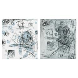 LOUISA CHASE (b. 1951) UNTITLED (TWO WORKS...