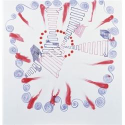 JOANNE GREENBAUM (b. 1953) UNTITLED oil on...