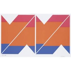 LARRY ZOX (b. 1936) UNTITLED serigraph 221...