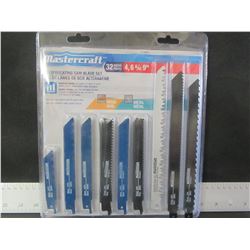 New MasterCraft 32 piece Recip/Sawzall blade set / 4-6-9inch blades