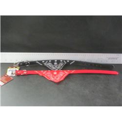 2 New Bandana Pet Collar for medium dogs / 1 black 1 red